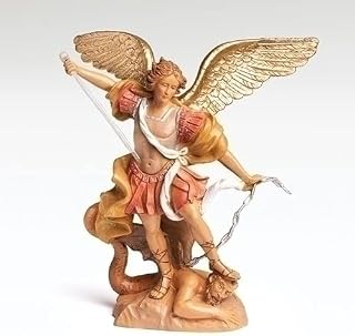 Fontanini by Roman Inc., Saint Michael, 6.5" Collection, Nativity Figure and Accessories, Hand Sculpted and Painted