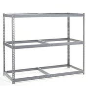 Wide Span Rack 72Wx48Dx96H by Global Industrial – 3, Alloy Steel, Grey, Model 716678
