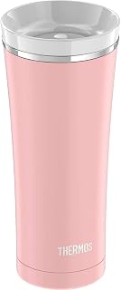 Thermos Sipp Stainless Steel 16 Ounce Travel Tumbler, Matte Pink (NS105PK4)