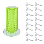 Azar Displays 4"W x 12"H / Green / Pegboard + Hooks Panels & Units