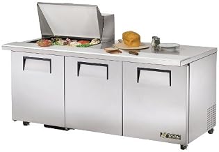 True TSSU-72-12M-B-ADA-HC 72" ADA Compliant Mega Top Refrigerated Sandwich Salad Unit, Fits (12) 1/6 Size Pans