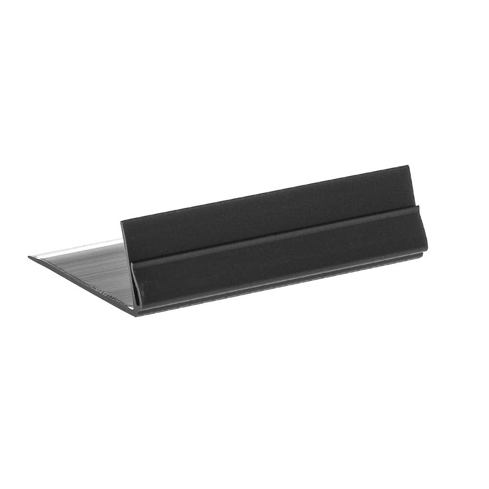 Black Gripper Easel Sign Holders - 1/2" H x 2" L by HUBERT – Plastic, Black, Pack of 12, Model 109040