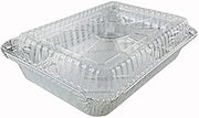 Handi-Foil 1 1/2 lb. Oblong Shallow Aluminum Take-Out Pan w/Dome Lid 50/Pk (pack of 50)