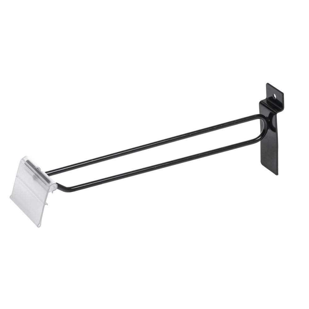 Slatwall Scanhook by Retail Resource – Metal, Black, Pack of 100, Model 1808
