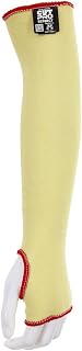 MCR Safety 18-Inch Yellow Kevlar Cotton Regular Weight Economy Sleeve with Thumb-Slot for Working Men