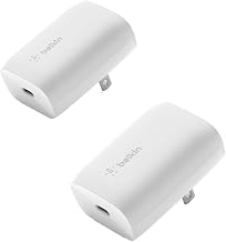 Belkin 30W Compact USB C Charger Block, 2 Pack, Fast Charging for Travel | PD Fast Charging, iPhone 17, Air, Pro, Pro Max, Samsung Galaxy S25, iPad, AirPods, Nintendo Switch 2