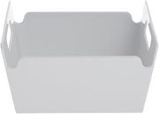 HUBERT Serving Bowl with Handles Square White Melamine - 8"L x 8"W x 4 1/2"H