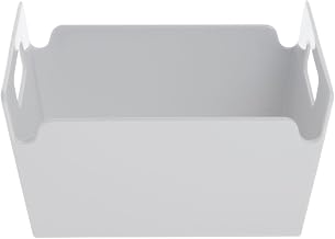 HUBERT Serving Bowl with Handles Square White Melamine - 8"L x 8"W x 4 1/2"H