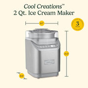 Cuisinart Ice Cream Maker with Countdown Timer / 1 / Brushed Chrome Ice Cream Machines