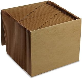 SMEAD 1-31 Indexed Expanding Files, 31 Pockets, Kraft, Letter, Brown