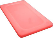 Third-size Super Pan V® flexible steam table hotel pan lid in red