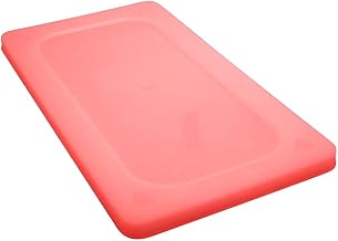 Third-size Super Pan V® flexible steam table hotel pan lid in red