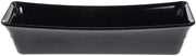 HUBERT Curveware Food Pan 1/2 Size Long Black - 18 3/10"L x 6 3/8"W x 4"D