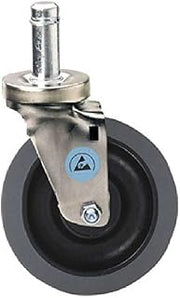 METRO Caster Resilient ESD Swivel 5" diam., with Donut Bumper