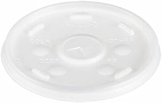 DART Translucent Slotted Foam Cup Lids, 16 oz