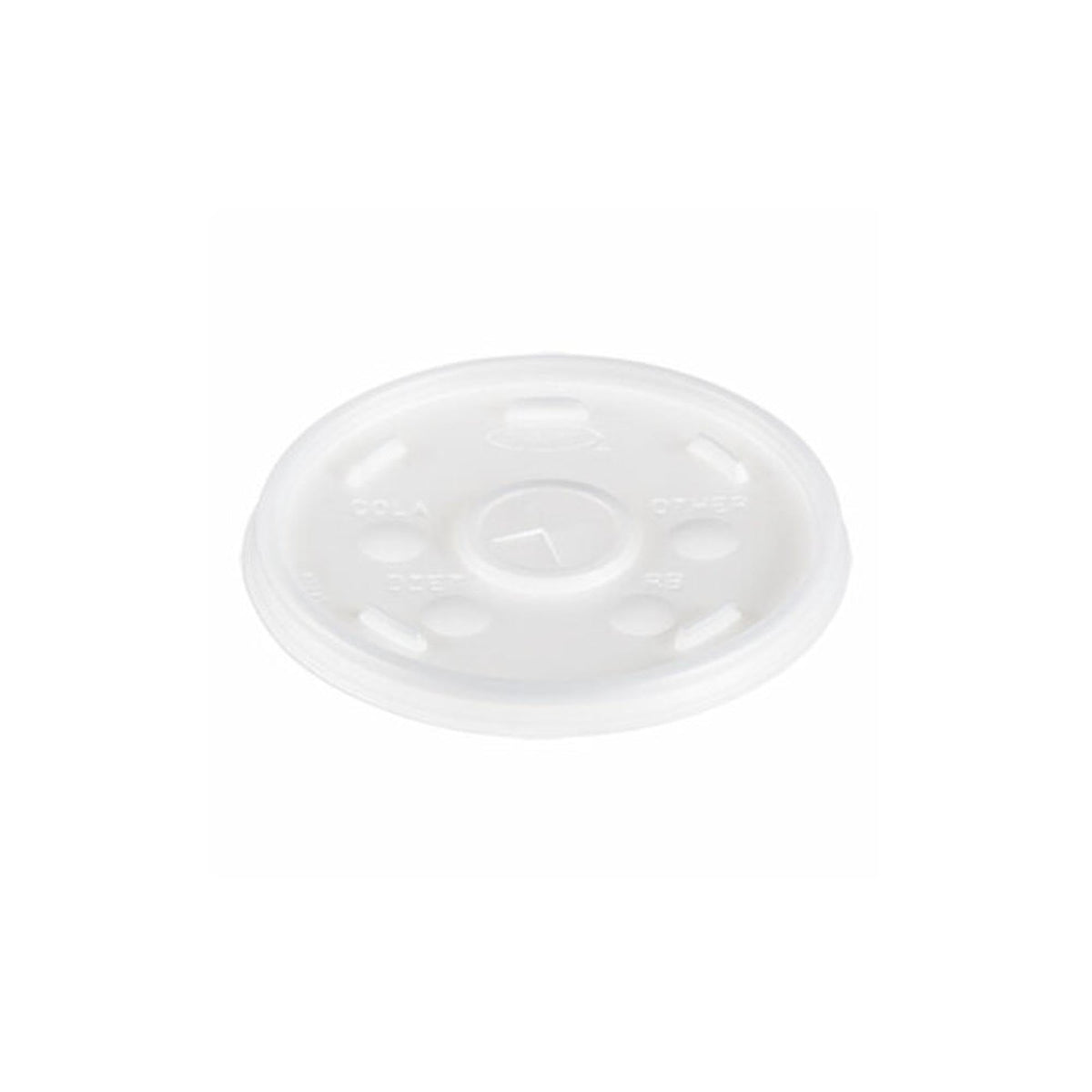 Translucent Slotted Foam Cup Lids by DART – 16 oz, 16.0 ounces, Foam, Translucent, Pack of 1000