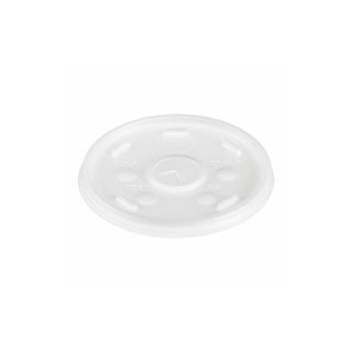 Translucent Slotted Foam Cup Lids by DART – 16 oz, 16.0 ounces, Foam, Translucent, Pack of 1000