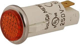 PRINCE CASTLE Flat Lens Indicator Light Amber Lens 71-077
