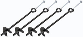 Global Industrial Earth Anchor Kit, 4 Anchors Per Kit