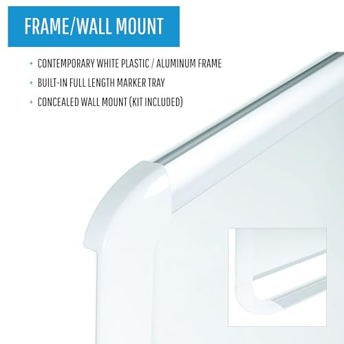 MasterVision White / 48"W x 36"H / Lacquered Steel Dry Erase Boards