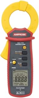 Amprobe ALC-110 True-RMS AC Leakage Current Clamp with Mechanical Lock Jaw, 6000 Counts Digit Large Scale, Red