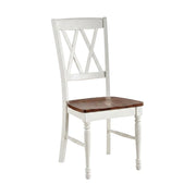 White Dining Chairs Set by Furnifact – Solid Rubberwood 50.00%,Mdf 40.00%,Birch Veneer 10.00%, White, Pack of 4