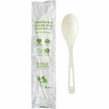 Compostable TPLA 6" Spoons by World Centric – 750 count, Plastic, White, Model SP-PS-I
