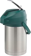 Service Ideas CTAL22GRN Airpot, 2.2 Liter Capacity, Lever Style, Green Lid (Case of 6)