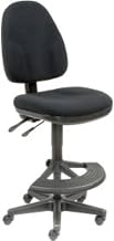 Global Industrial Operator Stool - 180 Footrest Without Arms - Black