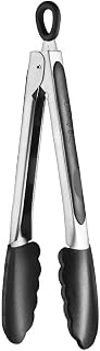 Cuisinart Silicone-Tipped 9-Inch Tongs,Black