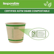 Responsible Products Brown / 500 / 8 Ounces Cups