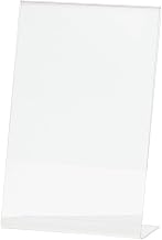 Acrylic Sign Holder with Slant Back Clear Acrylic Vertical Picture Frame Ad Frame- 5 1/2"L x 8 1/2"H