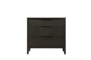 36" Single Bathroom Vanity in Chocolate Oak by Elegant Kitchen and Bath – unspecified, Aluminum, Chocolate, Model VF29836CO