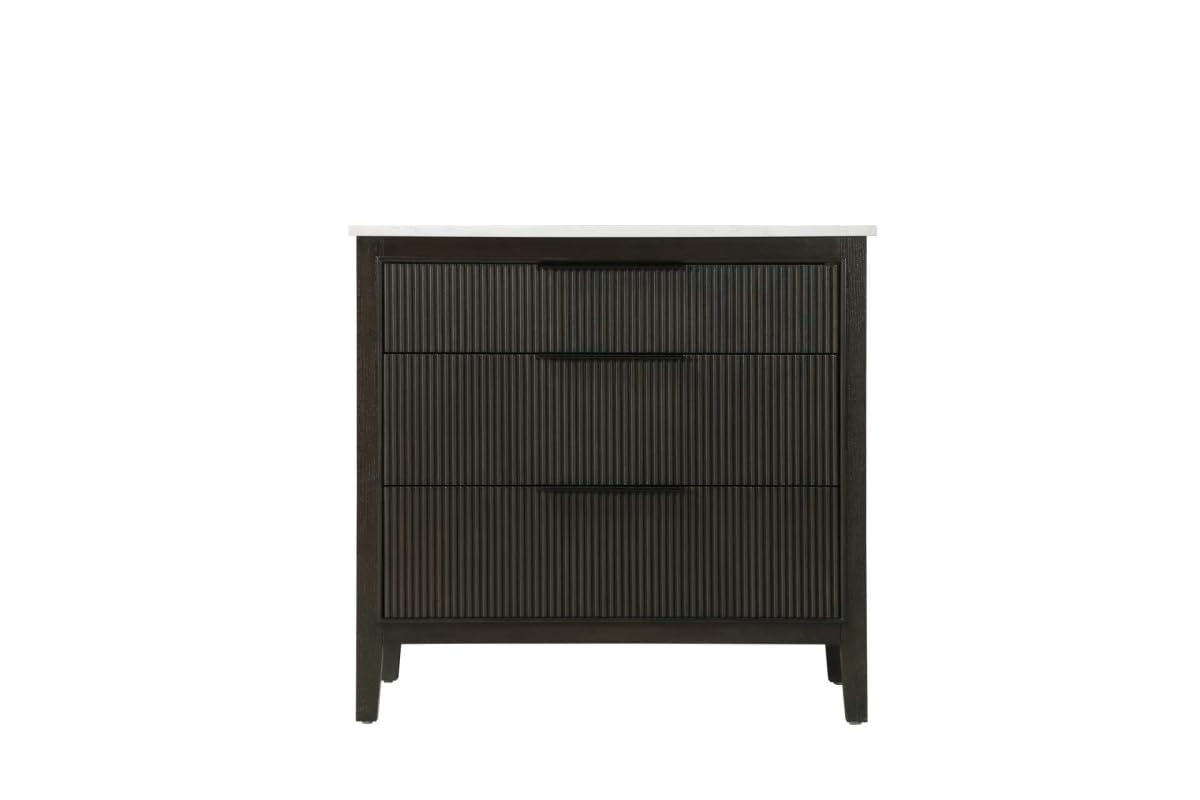 36" Single Bathroom Vanity in Chocolate Oak by Elegant Kitchen and Bath – unspecified, Aluminum, Chocolate, Model VF29836CO