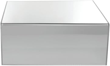 HUBERT Display Riser Modular Mirror Finish Acrylic - 12" L x 9 3/4" W x 5" H