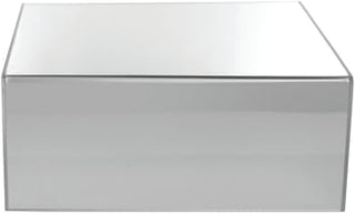HUBERT Display Riser Modular Mirror Finish Acrylic - 12" L x 9 3/4" W x 5" H