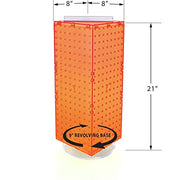 Azar Displays Pegboard Only / Orange / 8 x 20 inches Display Racks