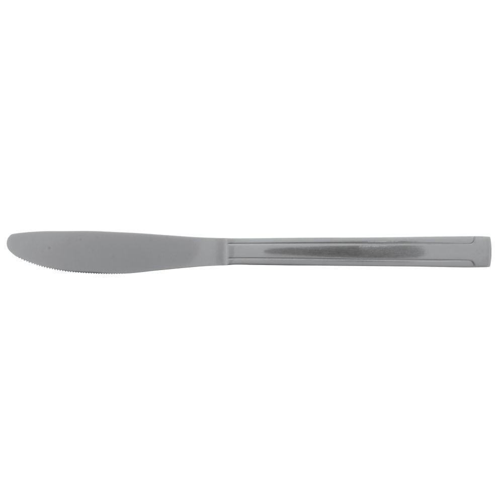 Dinner Knife Dominion Medium Weight 18/0 Stainless Steel - 8" L 12 per Box by HUBERT – Stainless Steel, Silver, Pack of 12, Model DO-08-HB