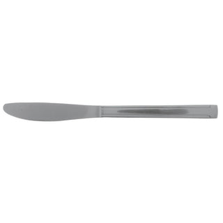 Dinner Knife Dominion Medium Weight 18/0 Stainless Steel - 8" L 12 per Box by HUBERT – Stainless Steel, Silver, Pack of 12, Model DO-08-HB