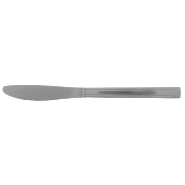 Dinner Knife Dominion Medium Weight 18/0 Stainless Steel - 8" L 12 per Box by HUBERT – Stainless Steel, Silver, Pack of 12, Model DO-08-HB