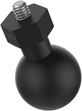RAM MOUNTS Tough-Ball Adapter with 1/4"-20 x 0.25 Thread, B Size Ball | Male threaded ball adapter for cameras, action cameras and tripods
