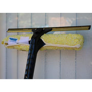 Backflip Window Squeegee by Ettore – 18 Inch, Stainless Steel, Gold, Black, Model 71180