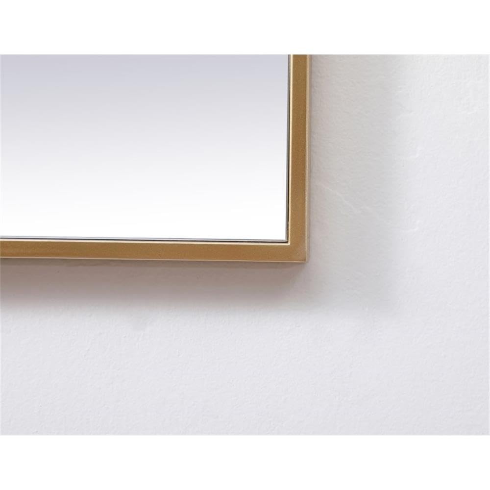 Elegant Decor Brass / 24"L x 24"W / Modern Wall-Mounted Mirrors