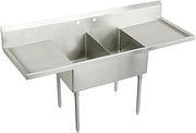 Elkay SS8254LOF4 Commercial Sink, Lustrous Satin Finish