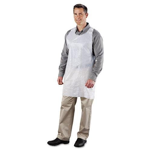 RPP Poly Apron by P.R. – One Size, Polypropylene, White, Model RPPDA2442