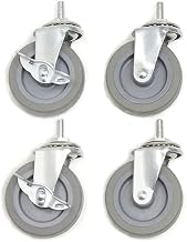 Global Industrial 3" Swivel Caster Set, 2 Locking
