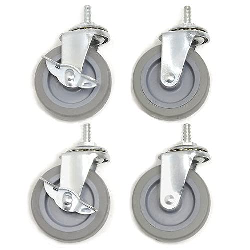 3" Swivel Caster Set by Global Industrial – Thermoplastic Elastomer (TPE), Model 300771