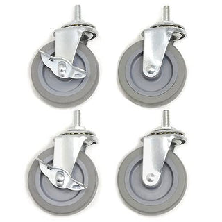 3" Swivel Caster Set by Global Industrial – Thermoplastic Elastomer (TPE), Model 300771