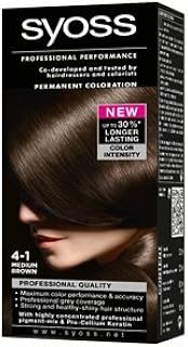 Schwarzkopf Syoss Permanent Hair Color 4-1 Medium Brown 115 ML