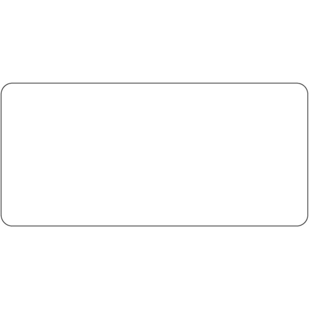 Plain White 12-Up Laser Labels - 3 1/2" L x 1 5/8" H by HUBERT – Paper, White, Pack of 780, Model 99483
